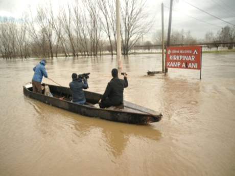 Yağışlar Edirne'yi vurdu