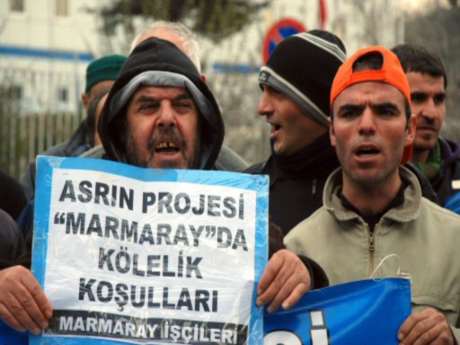 Marmaray işçileri Ankara'da