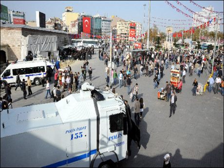 Taksim'de protesto