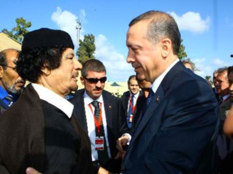 Erdoğan - Kaddafi görüşmesi