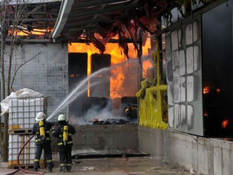 Kayseri'de fabrika yangını