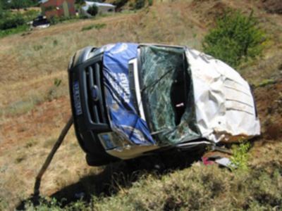 Kadınları taşıyan minibüs kaza yaptı: 1 ölü