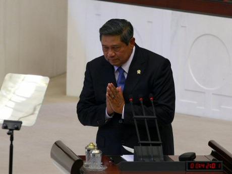 Yudhoyono Meclis'te hitap etti