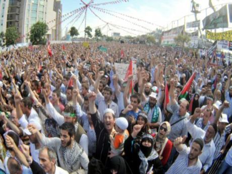 'Sustukça Ölüyoruz-İsrail Vahşetine İsyan Mitingi'