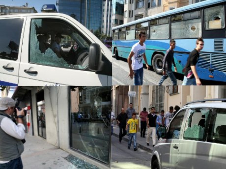 Taksim'de olaylı gösteri