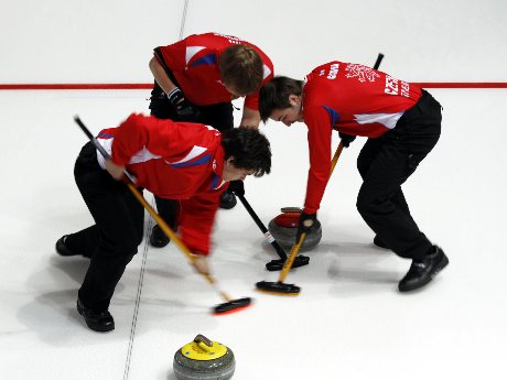 Erkekler curling tamamlandı