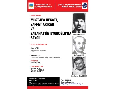 M. Necati, S. Arıkan ve S. Eyüboğlu'na saygı