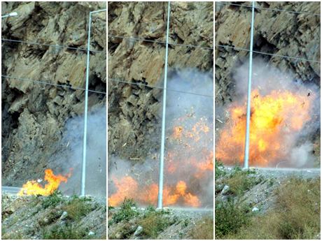 Katır üzerine bomba düzeneği yerleştirdiler