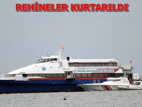 Kaçırılan deniz otobüsüne operasyon