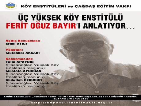 Kevakfı Ferit Oğuz Bayır'ı anıyor