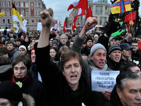 Rusya'da Putin'e karşı dev protesto