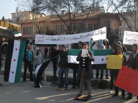 Gaziantep'te Esad protestosu