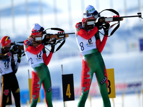 Biathlon yarışlarında madalyalar sahiplerini buldu