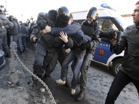 Rusya'da hükümet karşıtı protesto