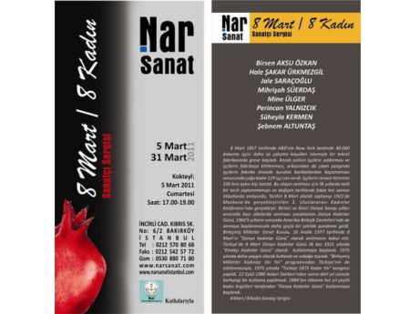 8 Mart / 8 Kadın Sergisi Nar Sanat'ta