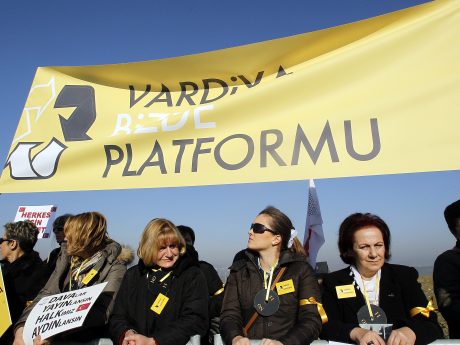 'Vardiya Bizde Platformu'ndan adliye önünde protesto (14.04.2011)