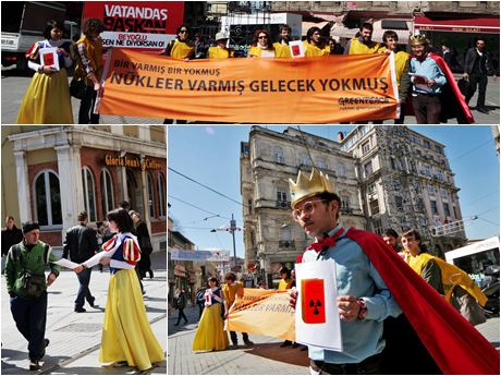 Beyoğlu'nda Greenpeace eylemi