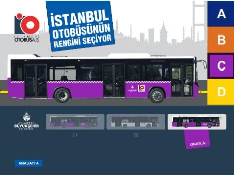 Erguvan rengi otobüsler yarın trafikte