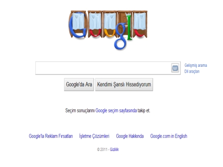 Google'dan seçimlere özel logo