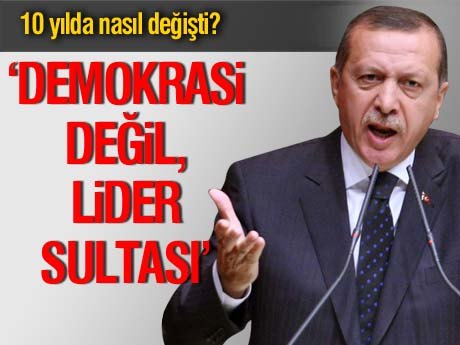 Tek patron Erdoğan