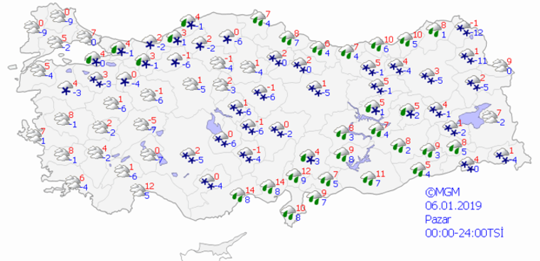 Meteoroloji'den art arda uyarı (02.01.2019)