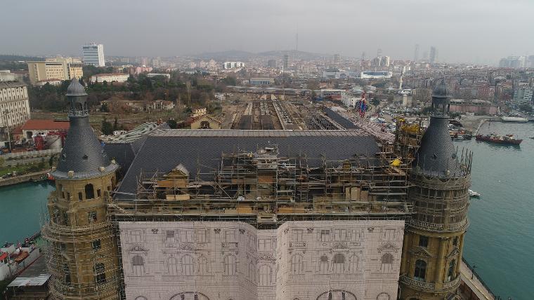 Haydarpaşa Garı'nın çatı restorasyonu tamamen bitti