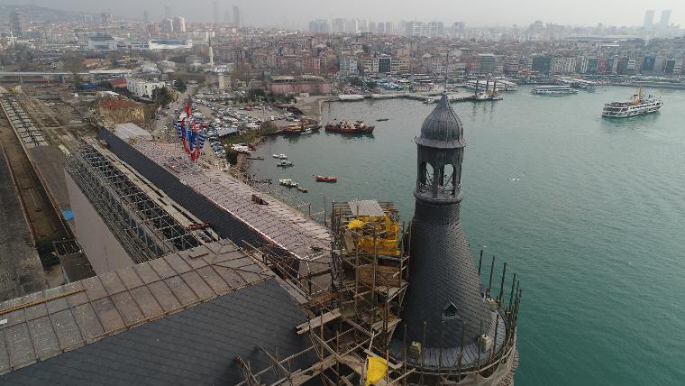 Haydarpaşa Garı'nın çatı restorasyonu tamamen bitti