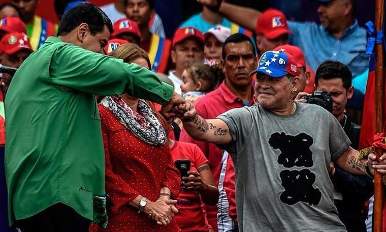 Maradona'dan Maduro'ya destek