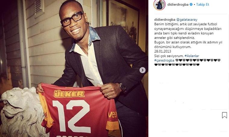 Didier Drogba Galatasaray’ı unutmadı