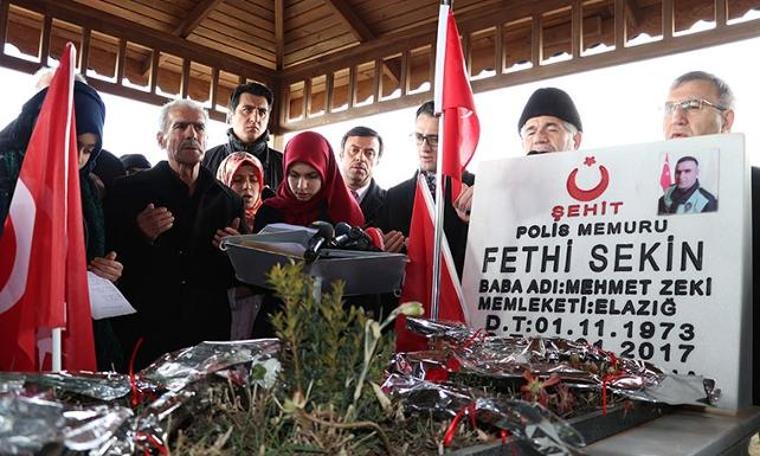 Şehit Fethi Sekin mezarı başında anıldı