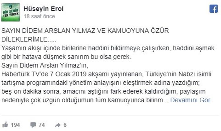 Didem Arslan Yılmaz'a hakaret eden CHP'li Erol, disipline sevk edildi