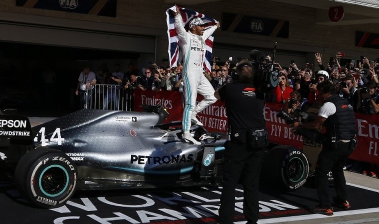 Hamilton ABD Grand Prix'sinde 6. kez şampiyon