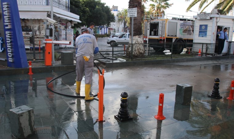 Bodrum'da su baskınlarına karşı mücadele