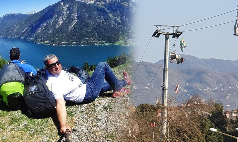 Paraşüt teleferik tellerine takıldı: 1 ölü, 1 yaralı