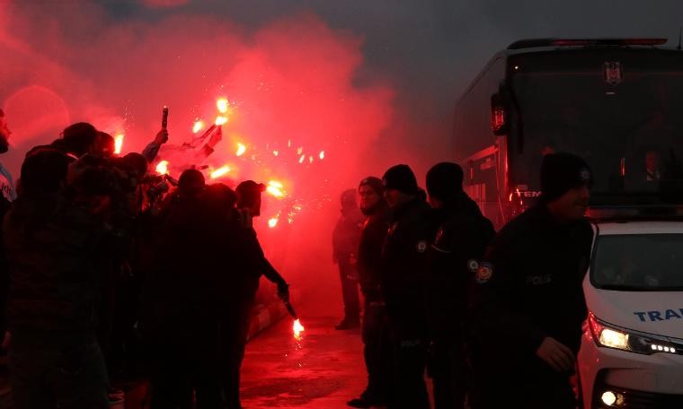 Beşiktaş’a Malatya’da coşkulu karşılama