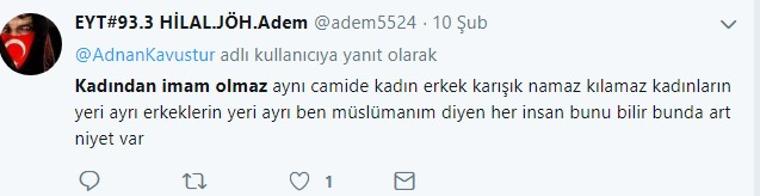 Diyanet İşleri Başkanı Erbaş'ın 'kadından imam olmaz' sözleri tartışma yarattı