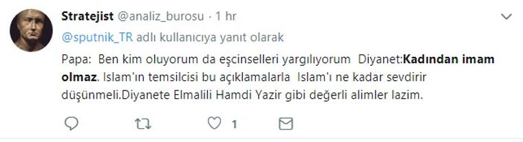 Diyanet İşleri Başkanı Erbaş'ın 'kadından imam olmaz' sözleri tartışma yarattı