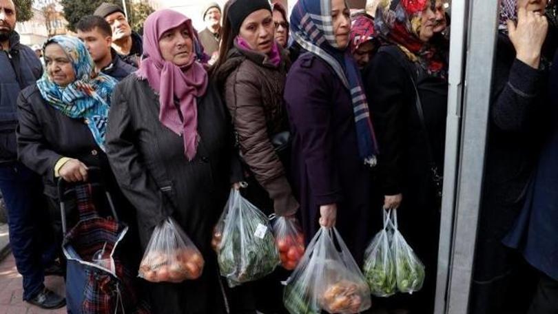 Halka bağışlanan ürünler tanzimde ücretli satılmış