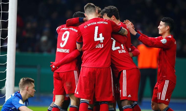 Bayern Münih, Almanya Kupası'nda çeyrek finalde