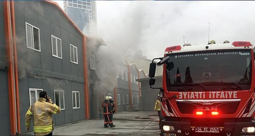 Şişli Endüstri Meslek Lisesi'nde yangın