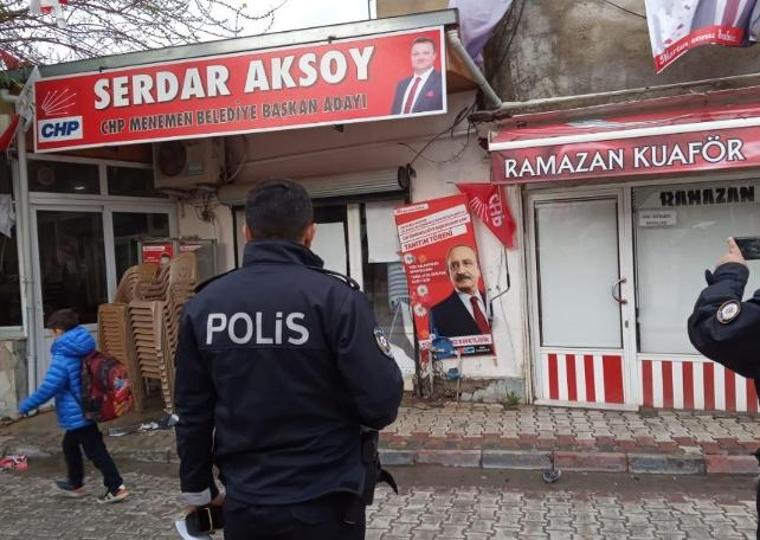 İzmir'de CHP'nin seçim ofisine saldırı (13.03.2019)