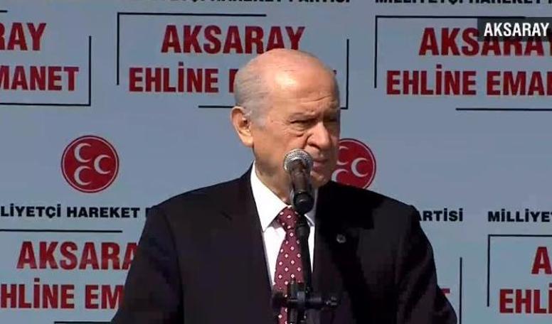 Bahçeli: Bize 'saray bekçisi' diyenler...