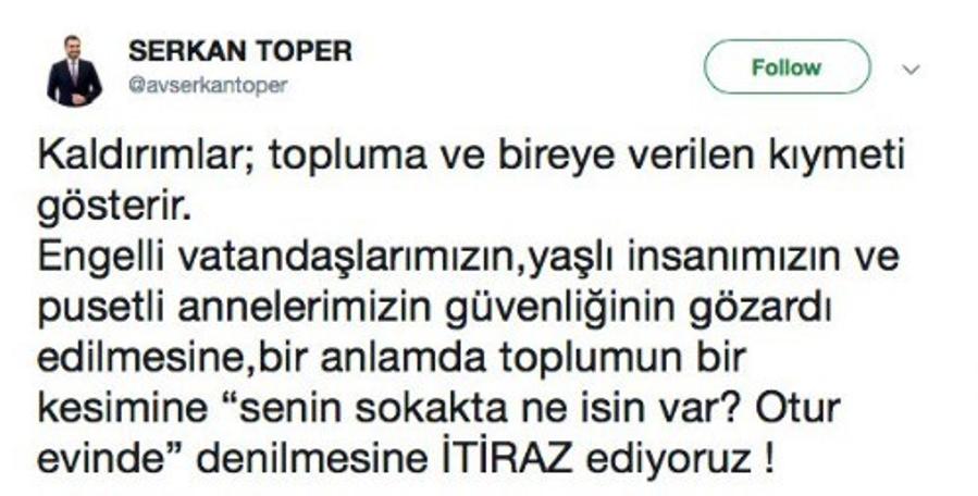 İşte Cumhur İttifakı'nın Beşiktaş adayı Serkan Toper'in topluma verdiği kıymet