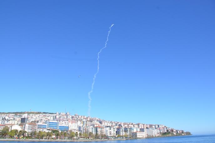 Sinop'ta füze test atışları yapıldı