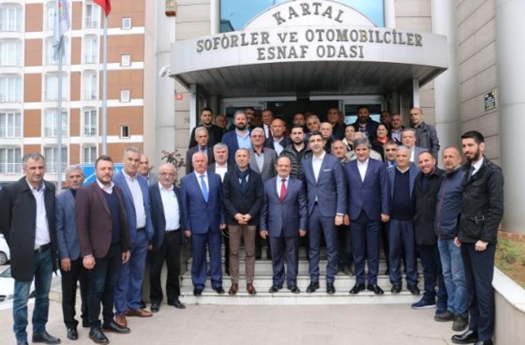 Aykut Erdoğdu ve Gökhan Yüksel'den Kartal'da esnaf ziyareti