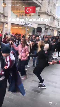 Şeyma Subaşı Taksim Meydanı'nda yaptığıyla gündem oldu!