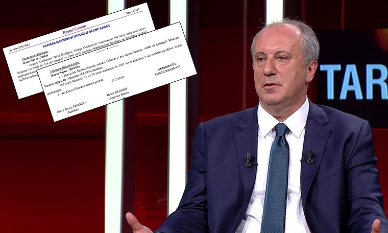 Muharrem İnce belgeleri paylaştı: Ulan hepiniz oradaydınız be