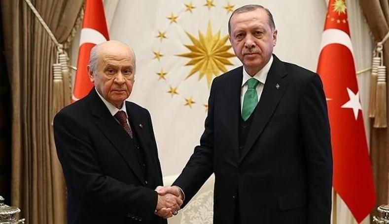 Erdoğan ile Bahçeli bir araya geldi (10.04.2019)