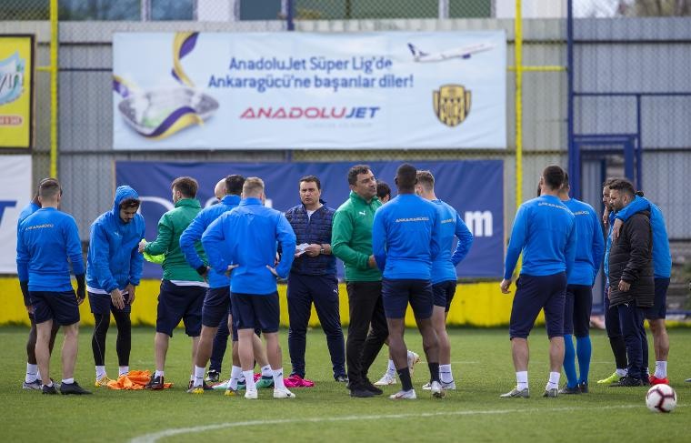 Ankaragücü antrenmanında gerilim