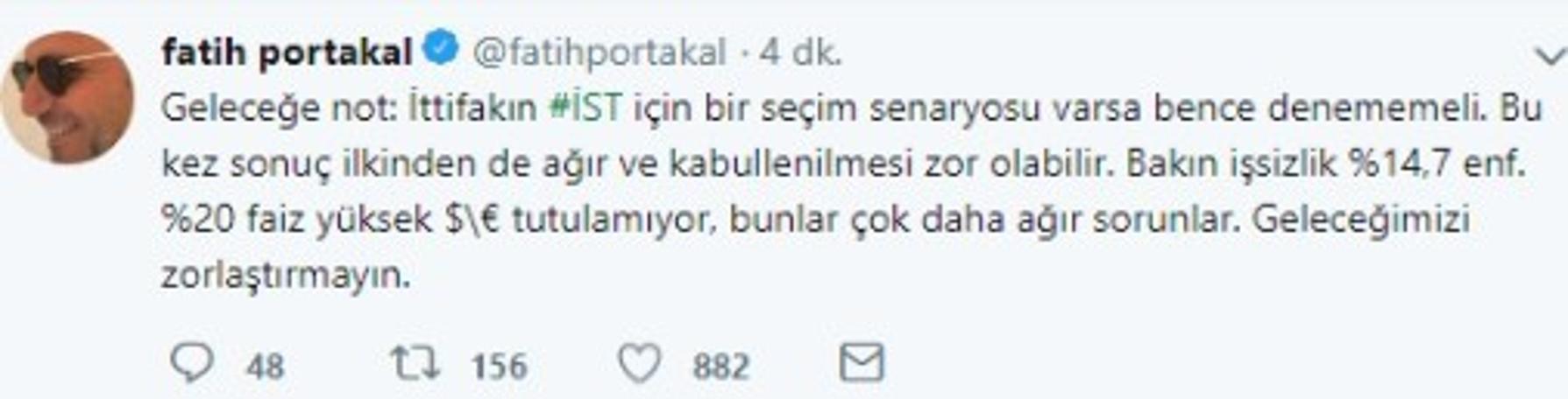 Fatih Portakal'dan İstanbul'daki seçimle ilgili flaş yorum: 'Bu kez sonuç...'